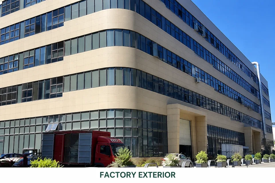 Factory Exterior — owner-supplied scene, AI-enhanced and retouched
