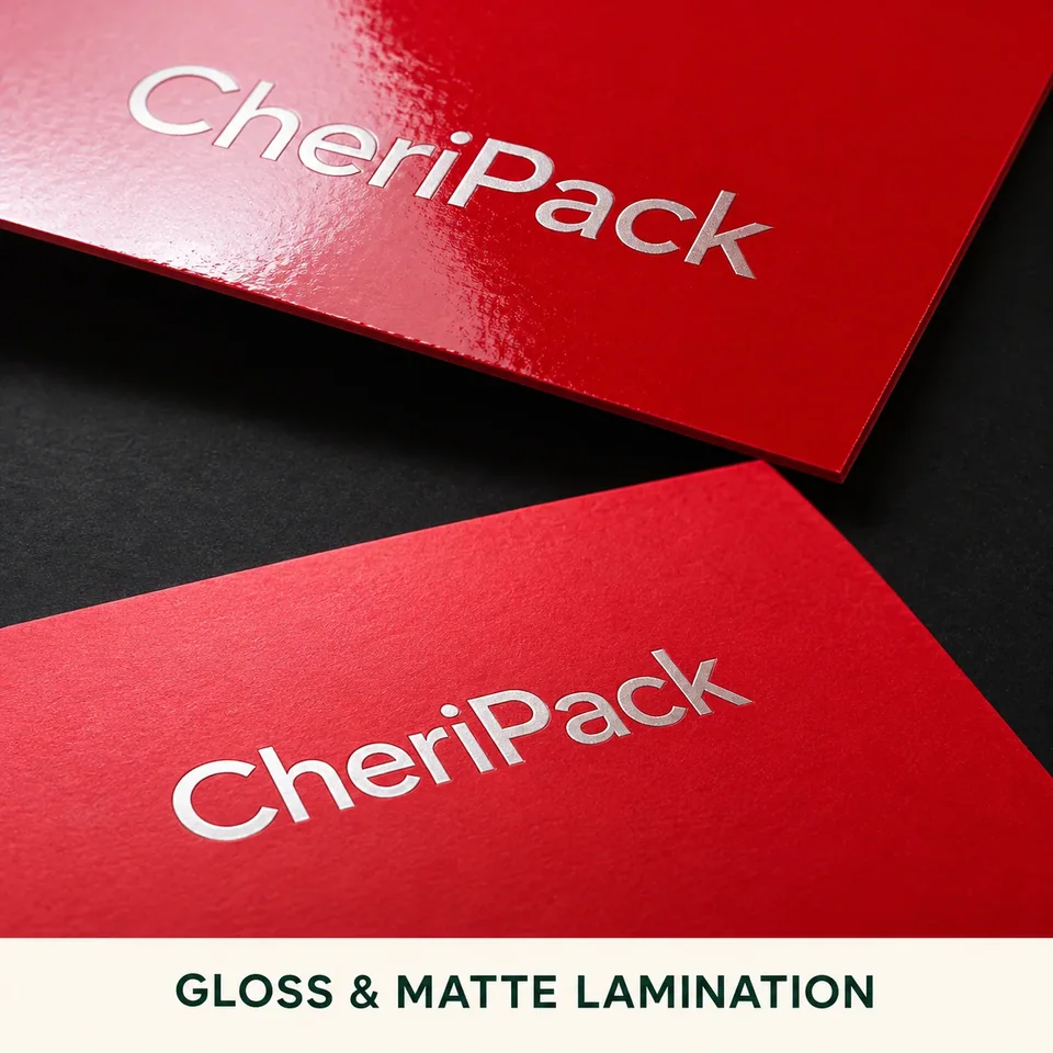 Gloss & Matte Lamination — illustrative reference