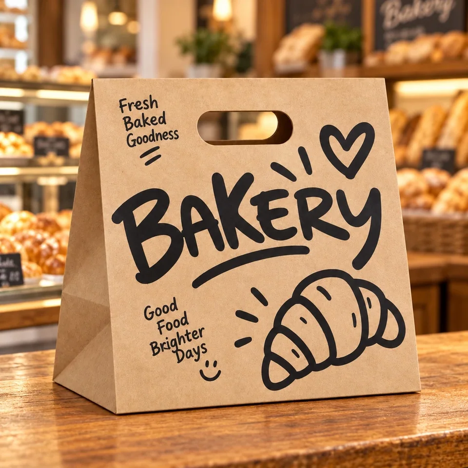 Die-Cut Handle Kraft Bags
