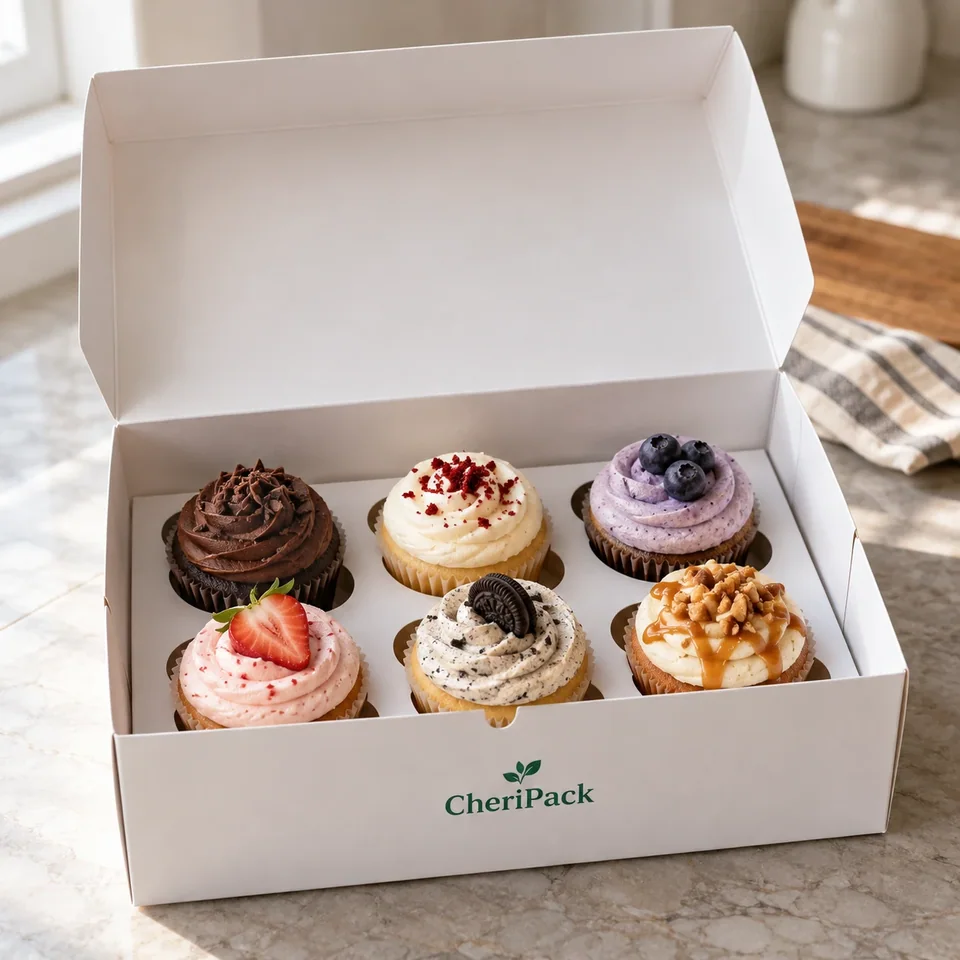 Cupcake Box with Insert — design concept