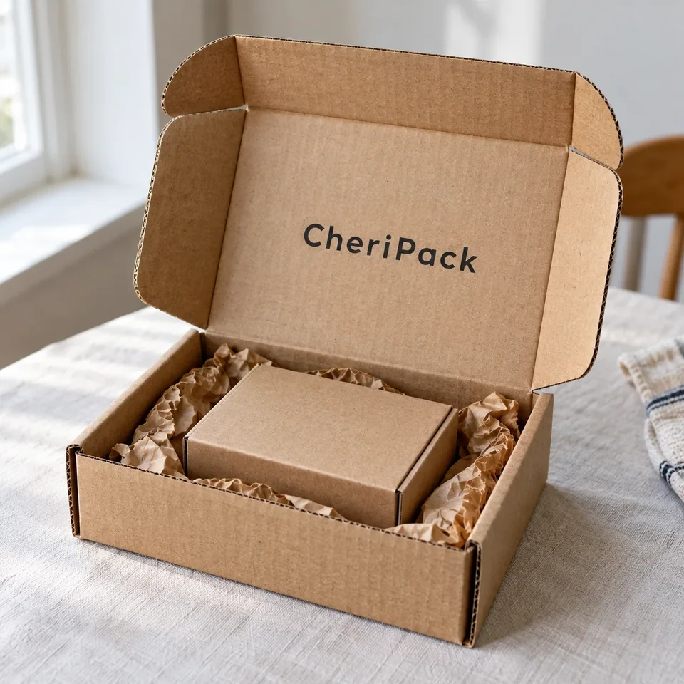Kraft Corrugated Mailer Box — design concept
