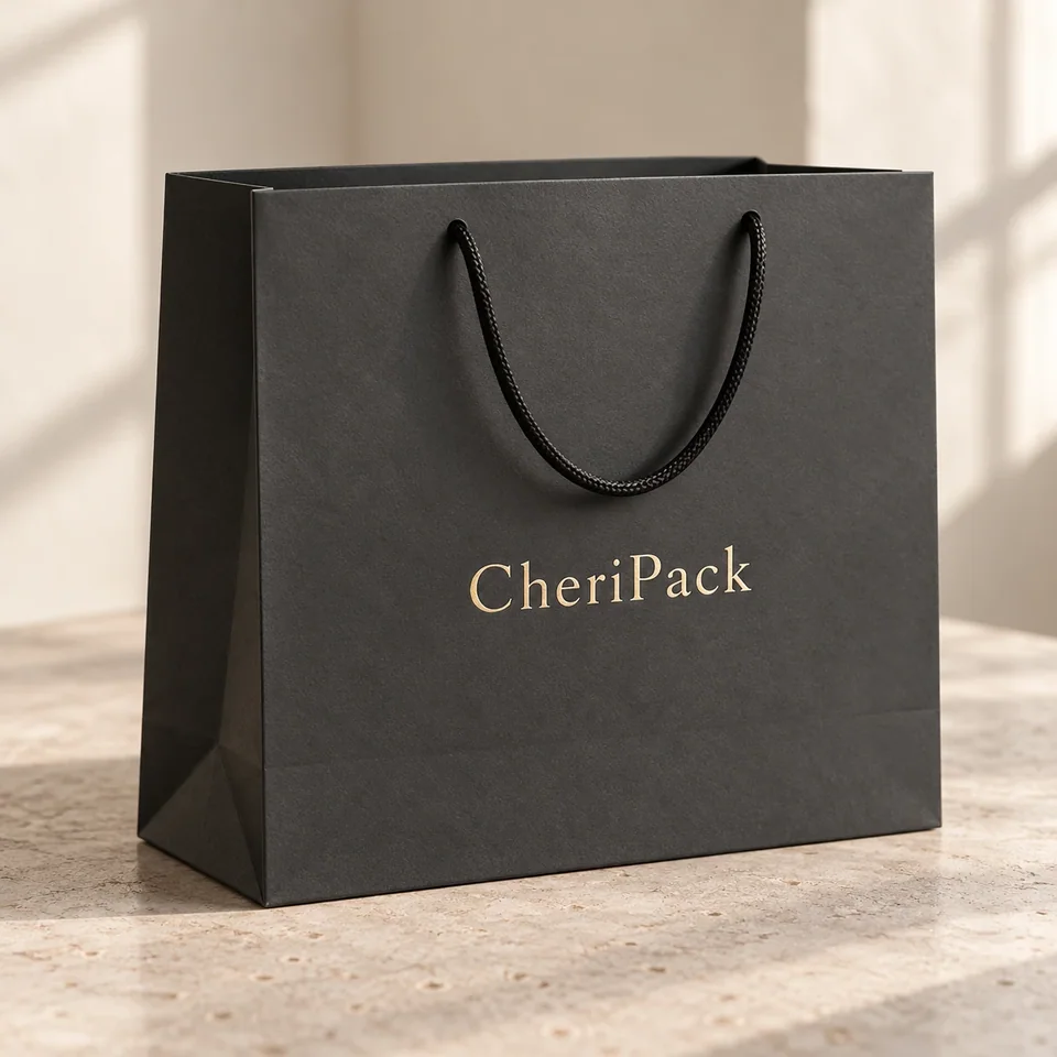 Matte Paper Shopping Bag — design concept