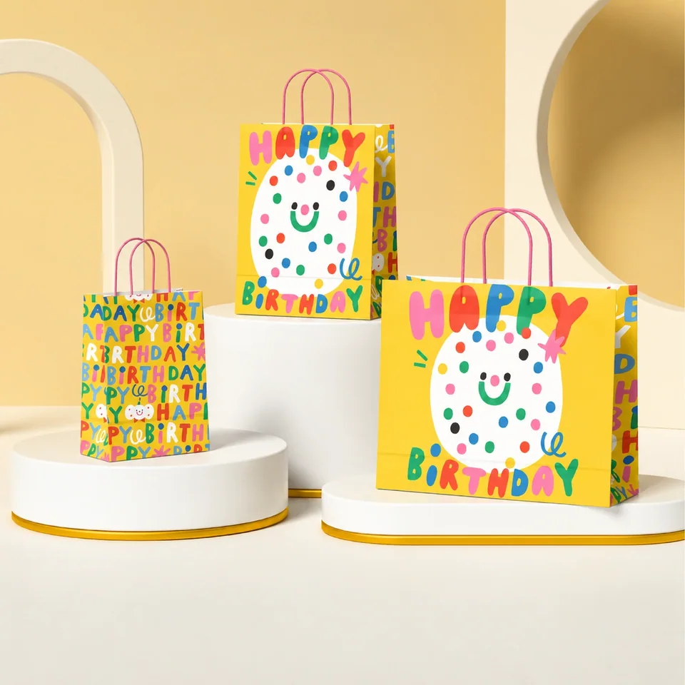 Birthday Paper Gift Bags — supplied packaging reference